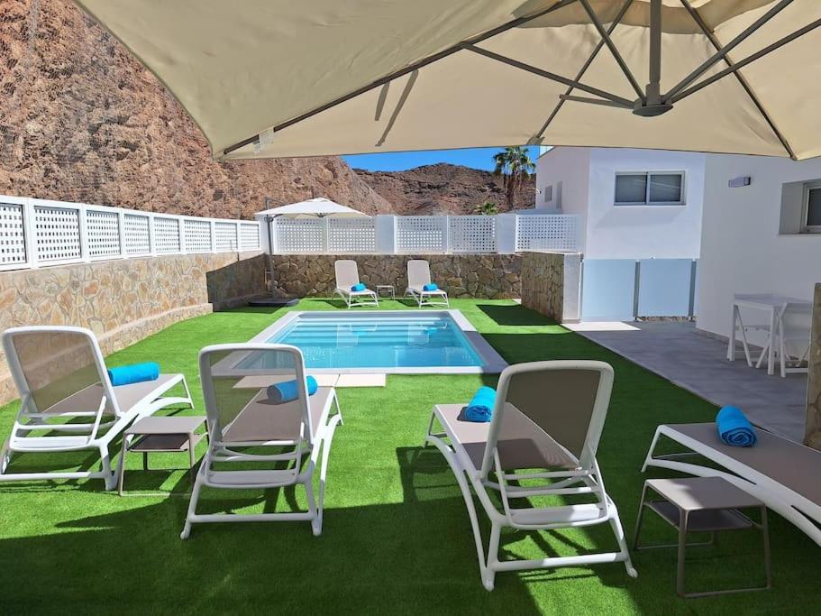 Malibu Mogan Secret Pool Villa - Piscina Privada Y Climatizada - Exclusive Heated Pool La Playa de Tauro Kültér fotó