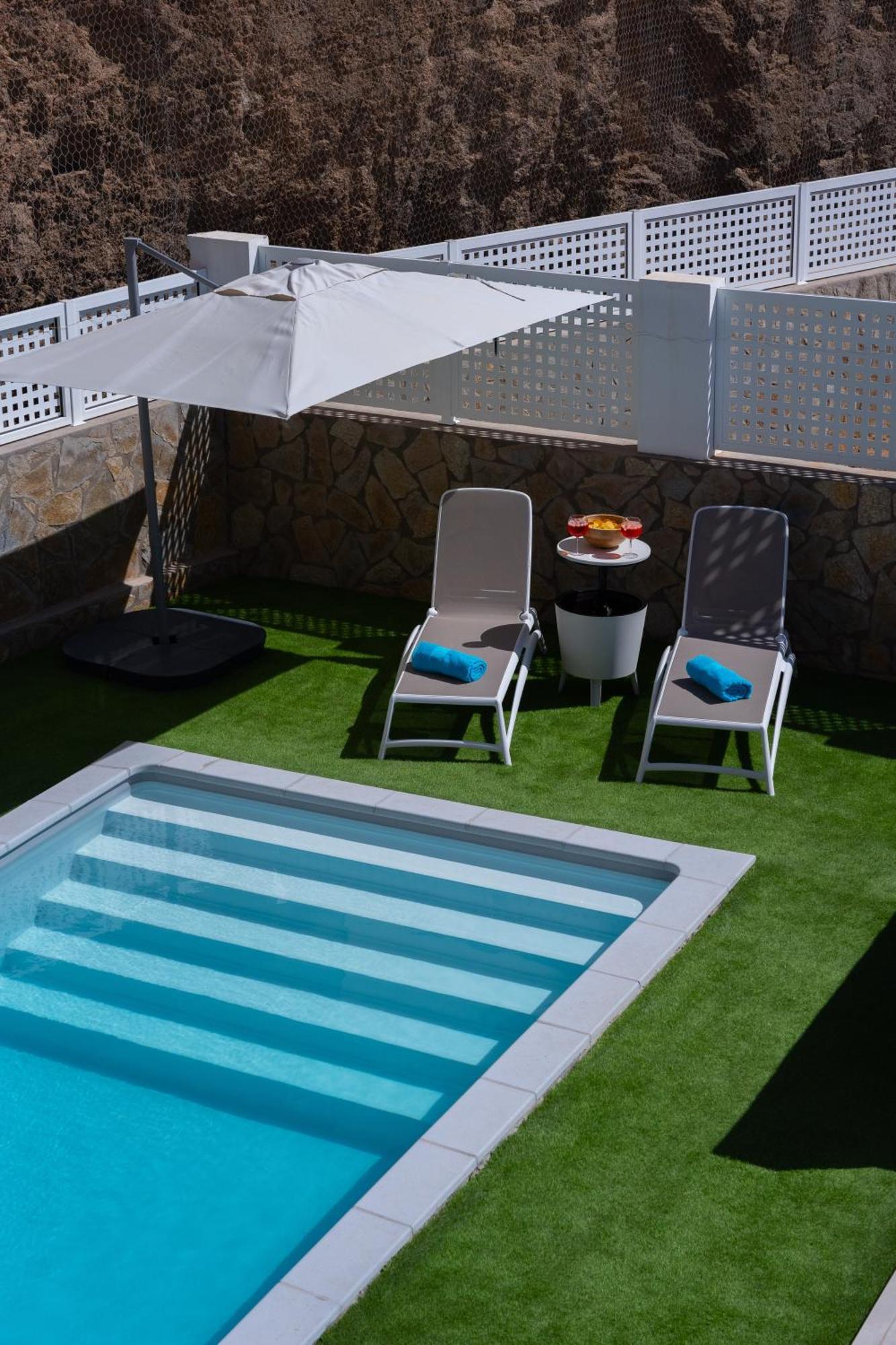 Malibu Mogan Secret Pool Villa - Piscina Privada Y Climatizada - Exclusive Heated Pool La Playa de Tauro Kültér fotó